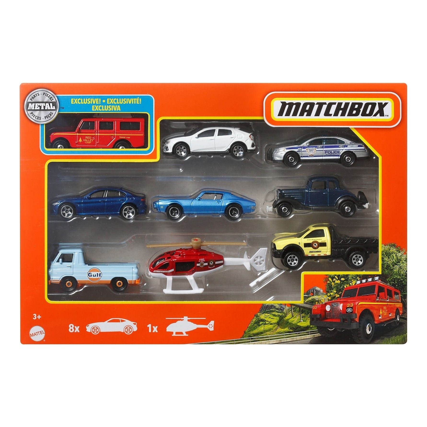 Matchbox 9 Car Giftpack Asst 746775159702