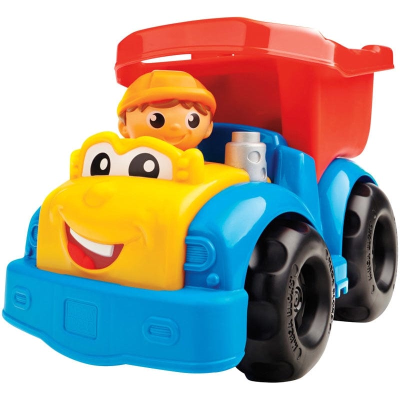 Mega Bloks Lil Vehicles Classic Assorted Building Set with Peter Police Car Dylan Dump Truck and Freddy Firetruck 0065541804081