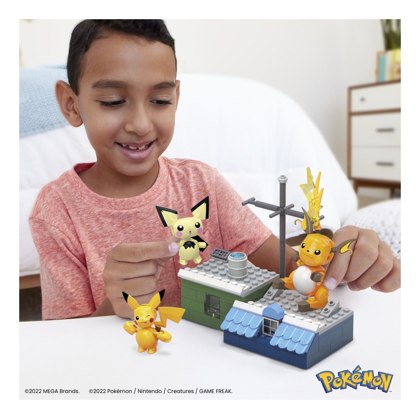 Mega Construx Pokemon Style Pikachu Evolution Set 194735107896