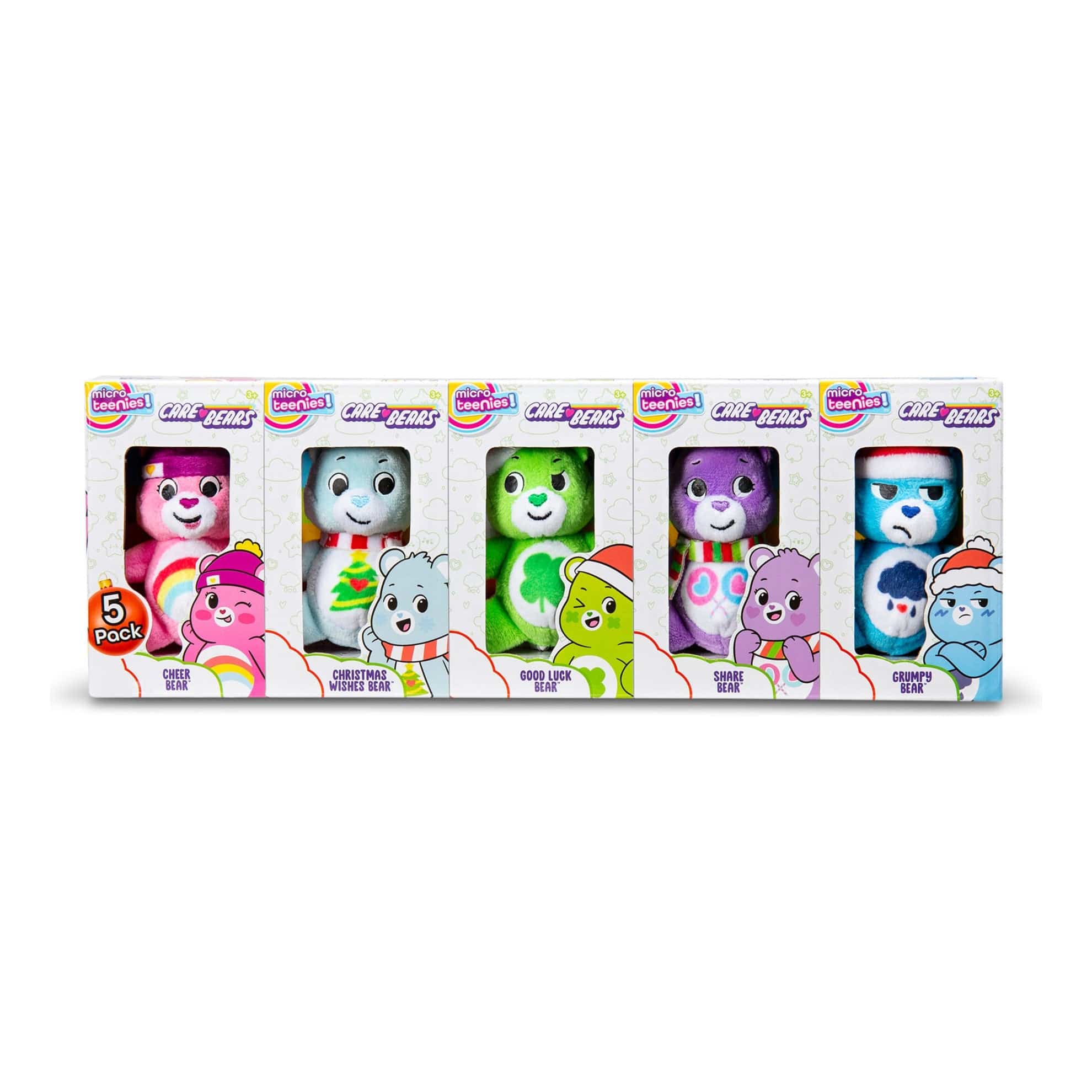 Micro Teenies Care Bears Christmas Collection 5 Pack