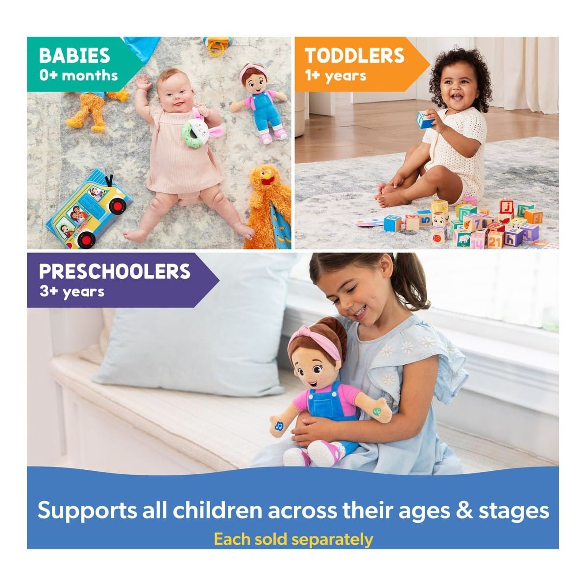 * Miss Rachel Hop Little Bunnies Soft Rattle 681147054998