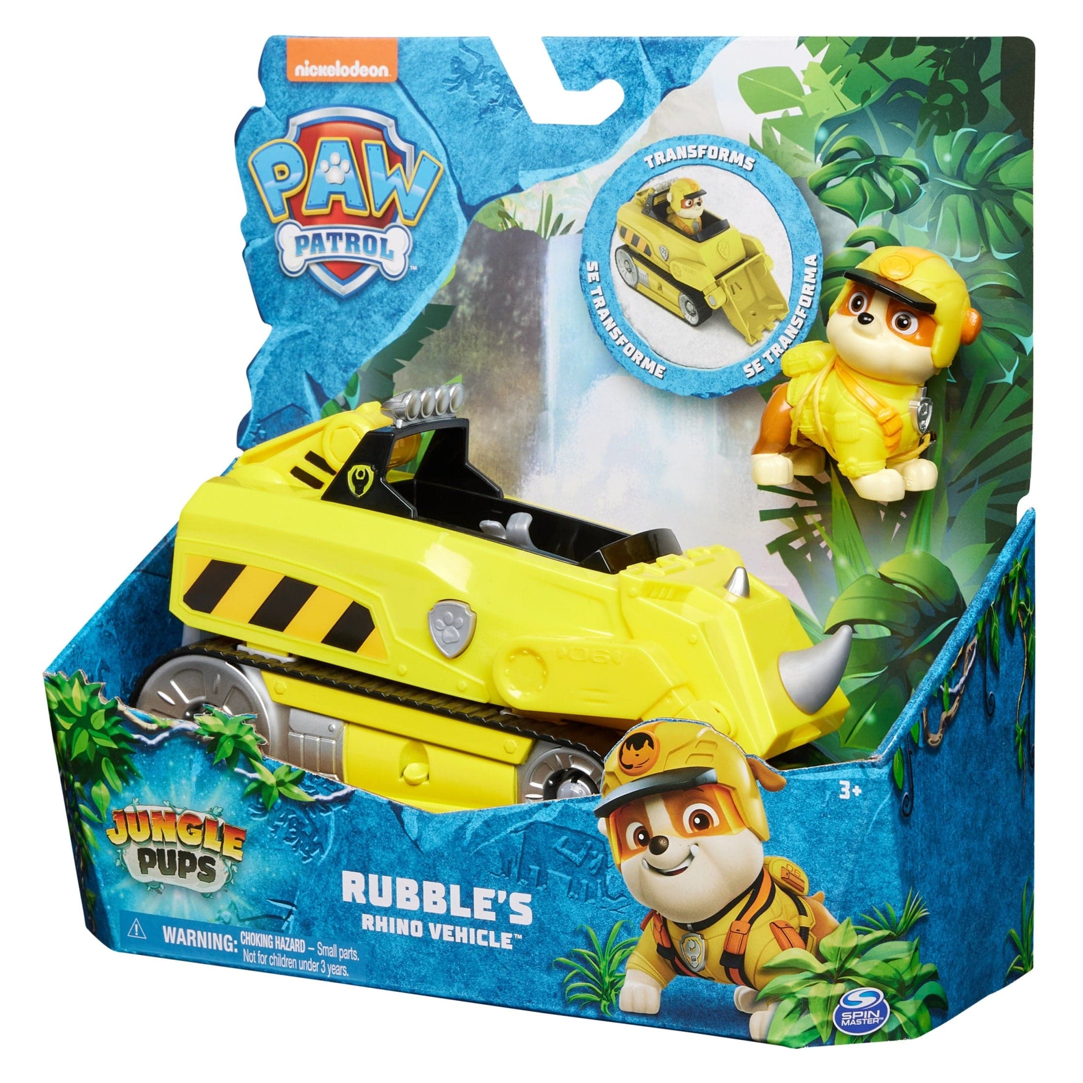 Paw Patrol – Jungle Rubble Themed Vehicle Playset 778988490624