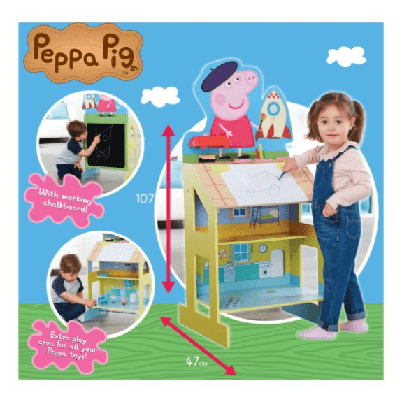 Peppa Pig: Play & Draw Wooden Easel 5029736074302