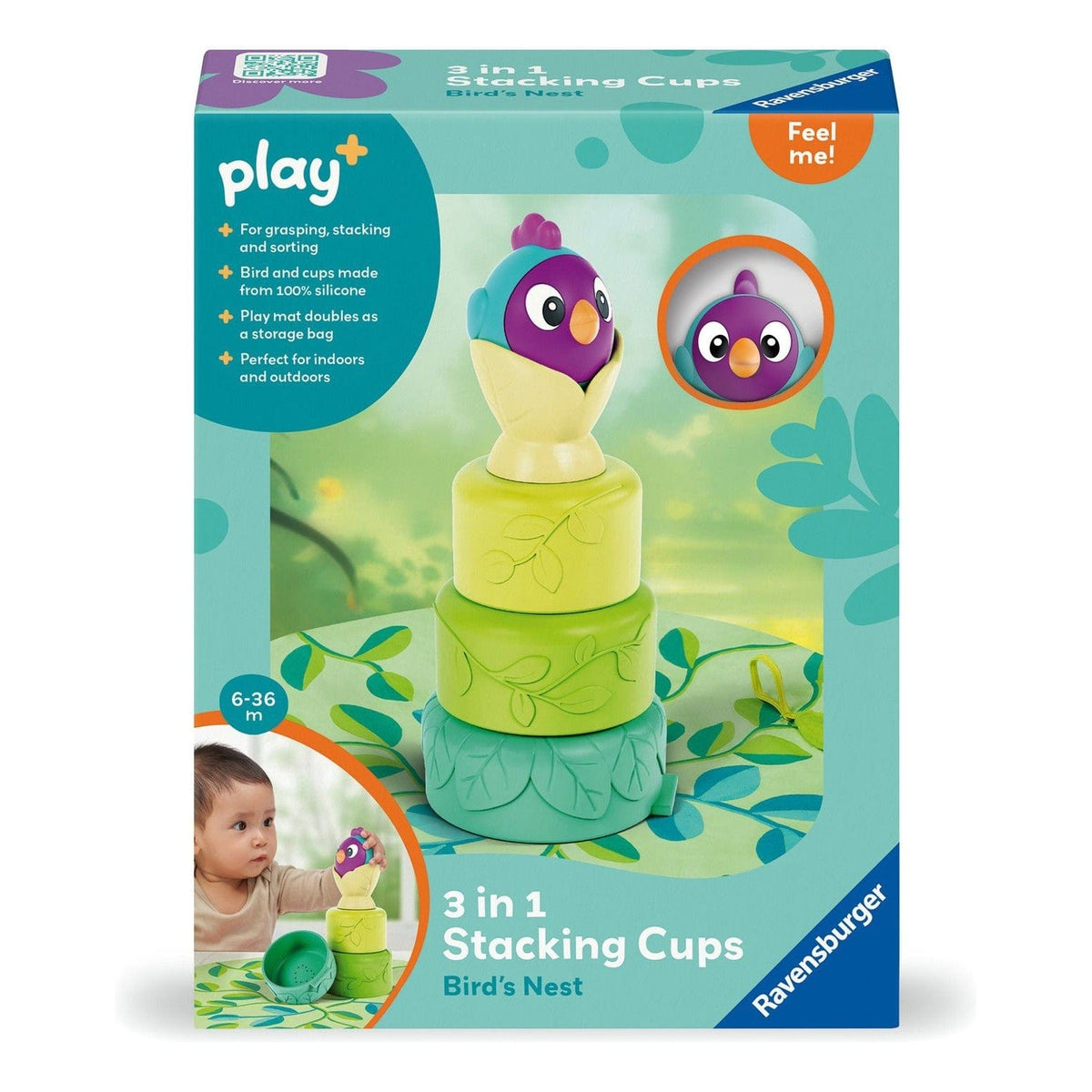 Play+ 3-in-1 Stacking Cups: Bird's Nest 4005555340287