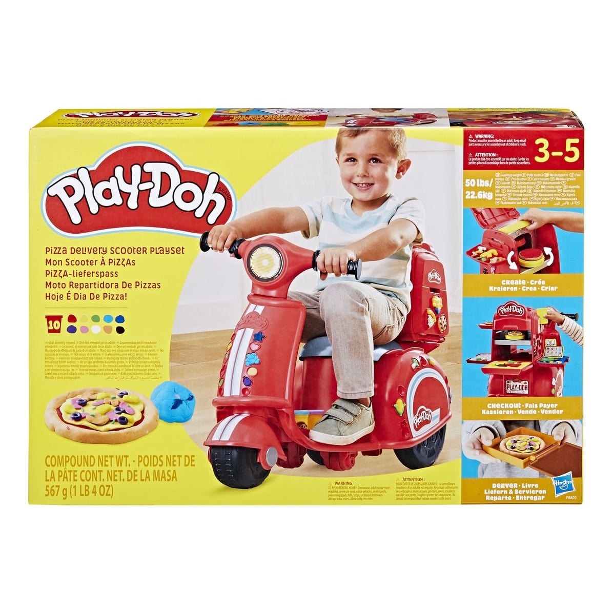 Play-Doh Pizza Delivery Scooter Playset 5010996225764