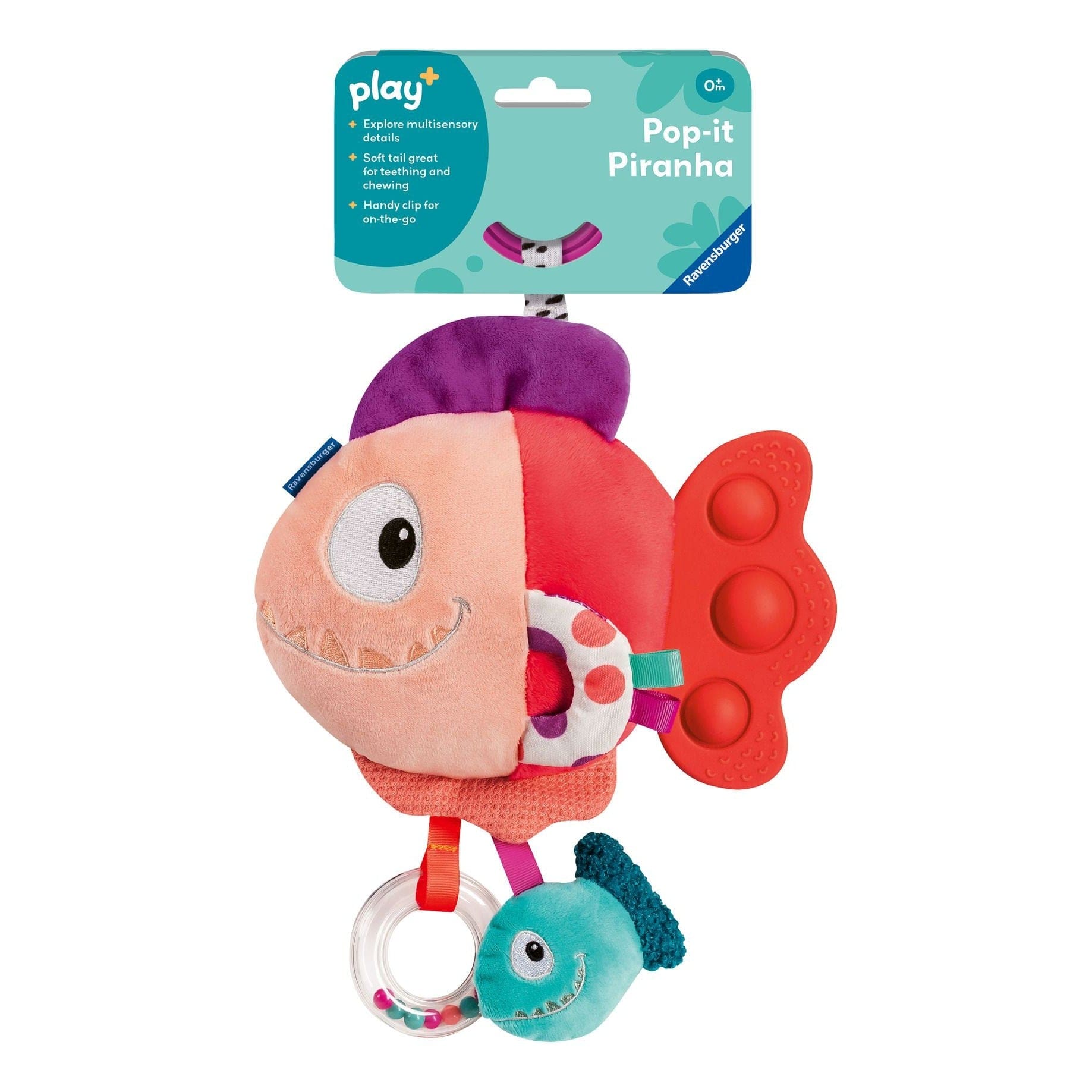 Play+ Pop-It Piranha (Red) 4005555340362