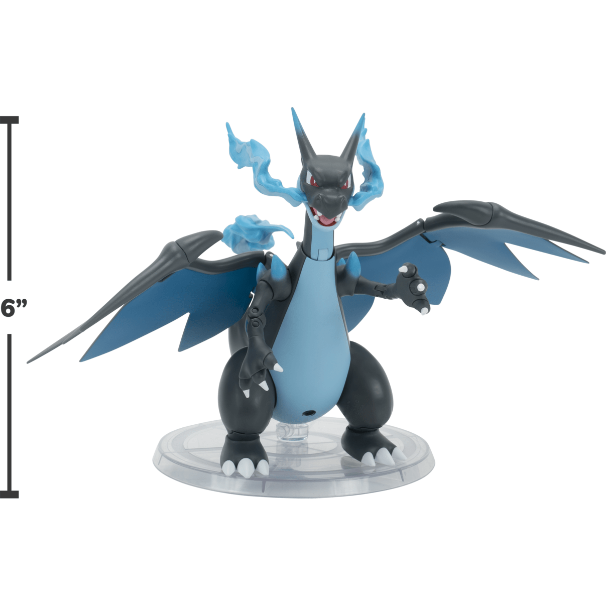 * Pokemon 6in Super Articulated Mega Charizard X 191726509042