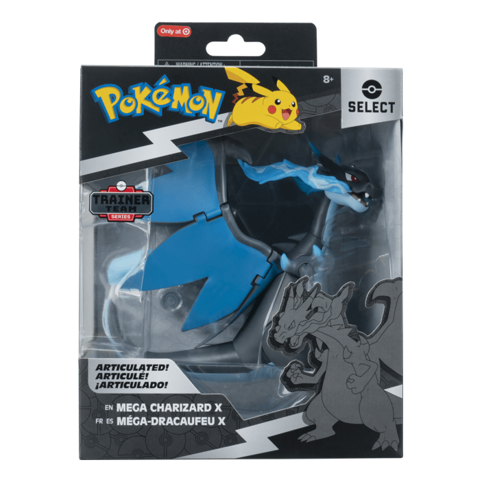 * Pokemon 6in Super Articulated Mega Charizard X 191726509042
