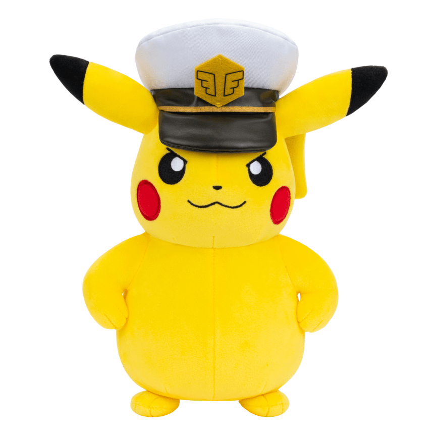 * Pokemon 8in Plush Captain Pikachu 191726763079