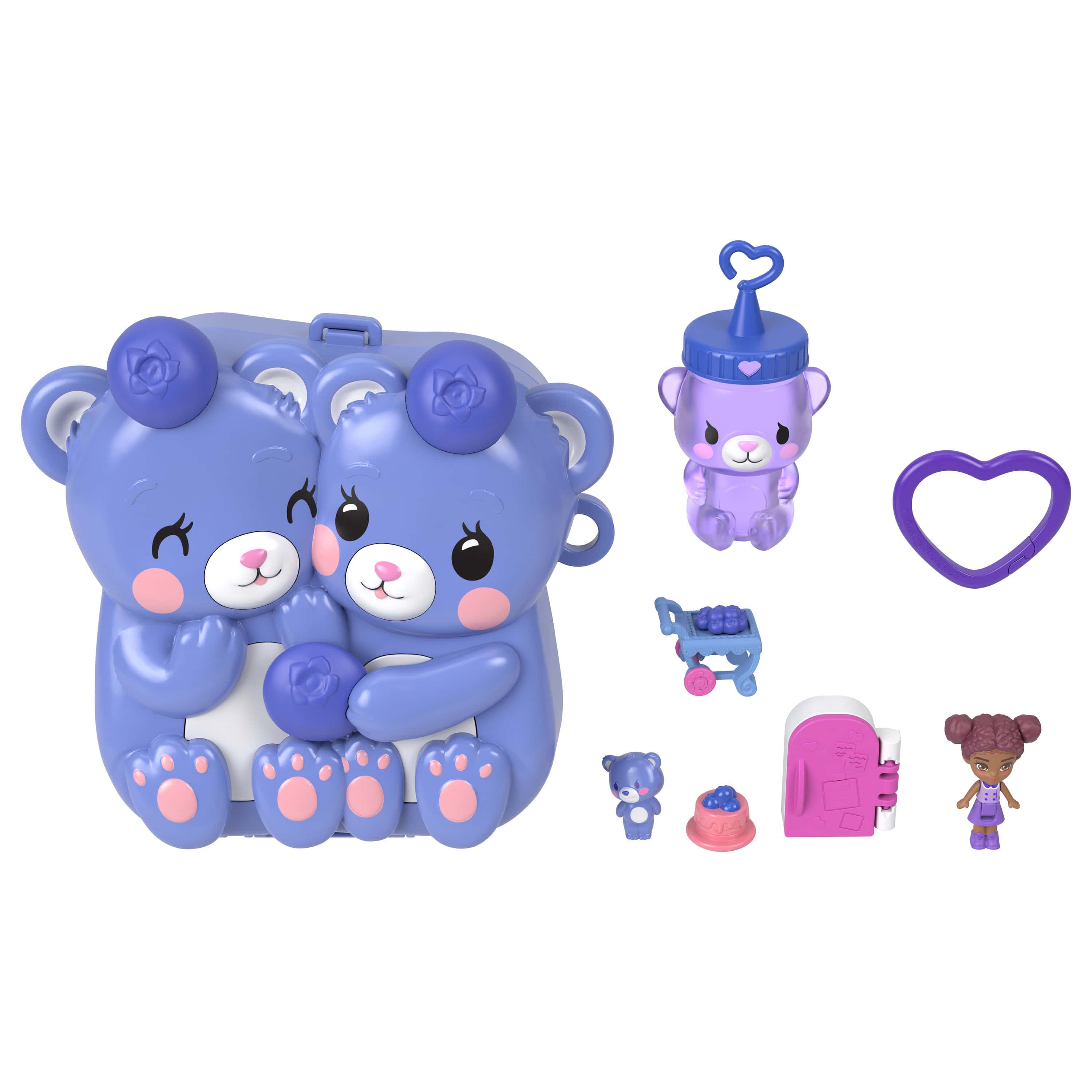 * Polly Pocket Core Compact: Bluebeary Besties
