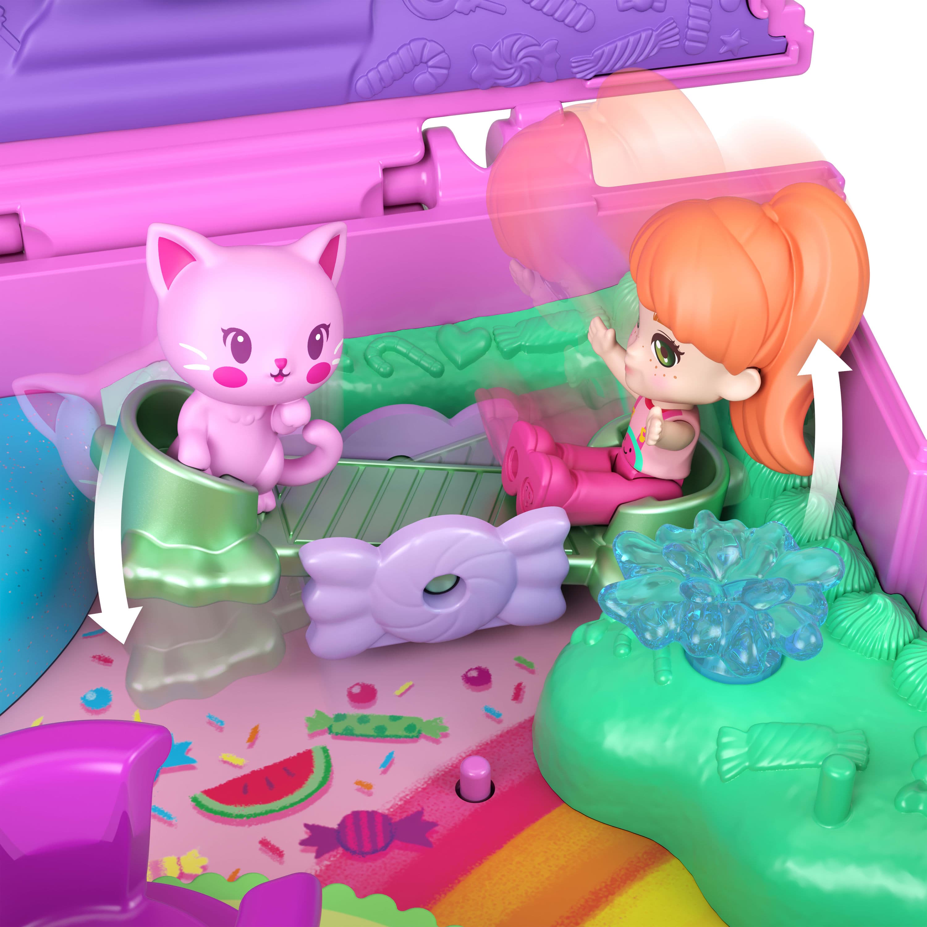 * Polly Pocket Core Compact: W'melon Gumball Kitty