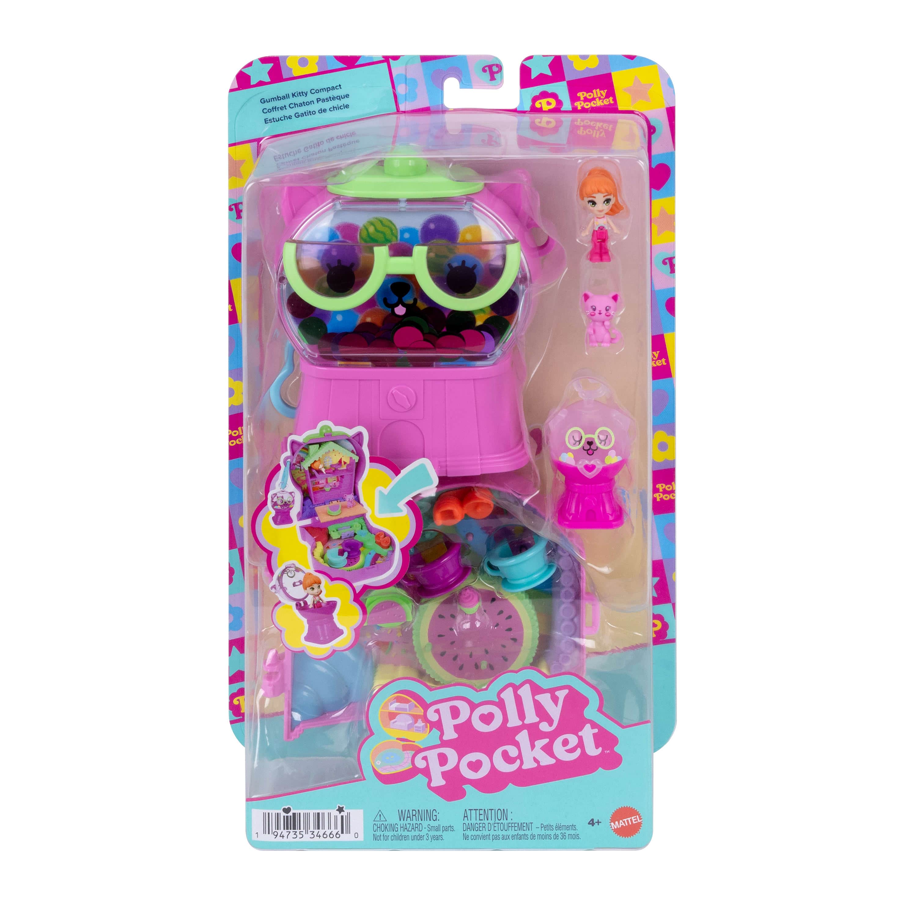 * Polly Pocket Core Compact: W'melon Gumball Kitty