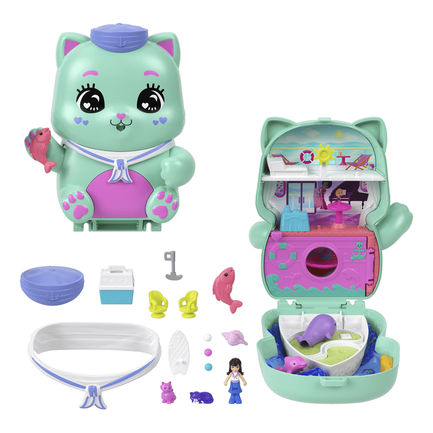 * Polly Pocket - Set Sail Kitty Compact 194735274963