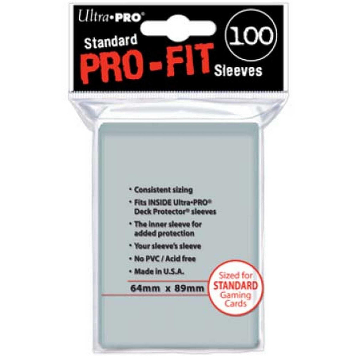 Pro-Fit Standard size, Card Sleeve 100 ct (Unit) 74427827120
