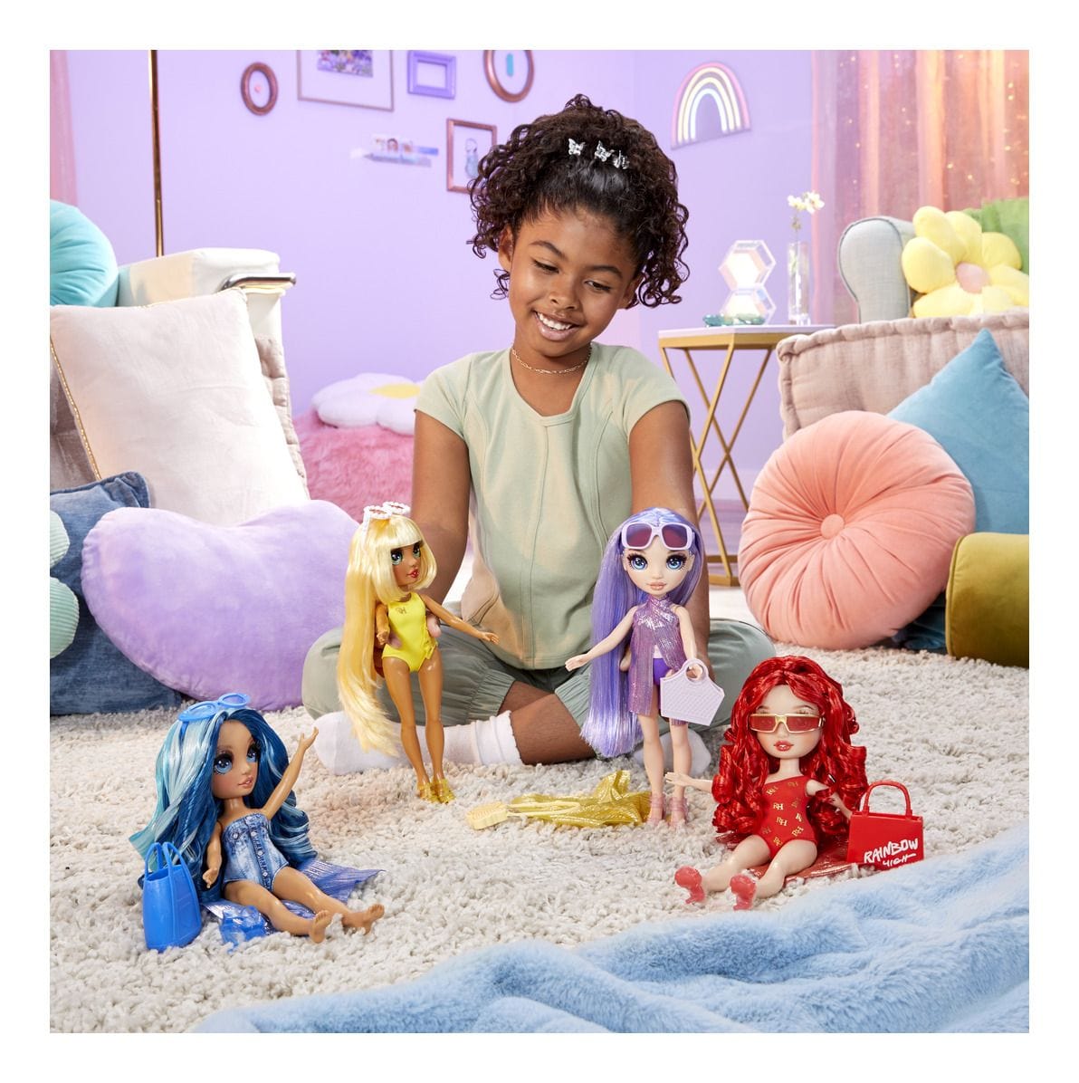 Rainbow High Swim & Style Fashion Doll -Violet 035051507314