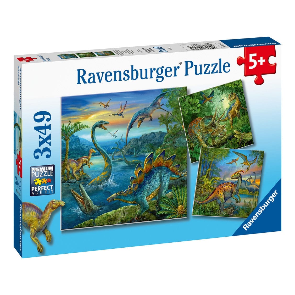Ravensburger Dinosaur Fascination 3x49pc Jigsaw Puzzle 4005556093175