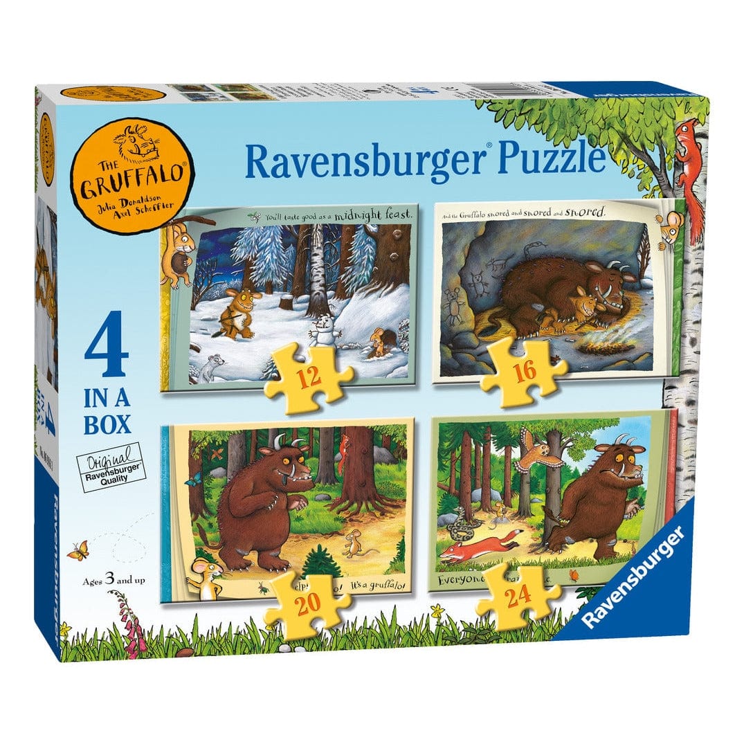 Ravensburger The Gruffalo 4 in a Box Jigsaw Puzzle Set 4005556069163