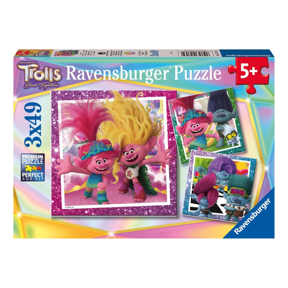 Ravensburger Trolls 3 Movie 3x49pc Jigsaw Puzzles Set 4005556057139