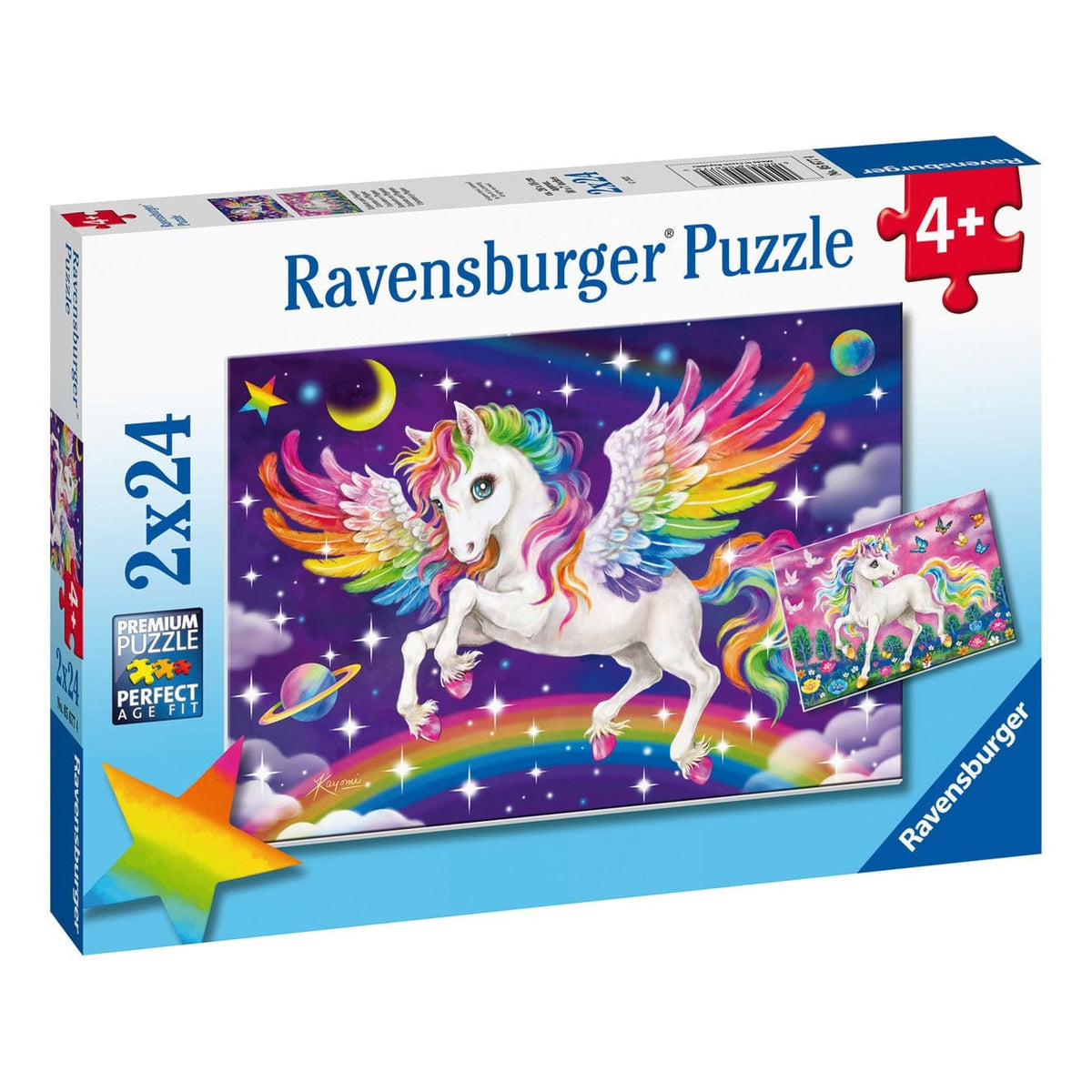 Ravensburger Unicorn & Pegasus 2x24pc Jigsaw Puzzle 4005556056774