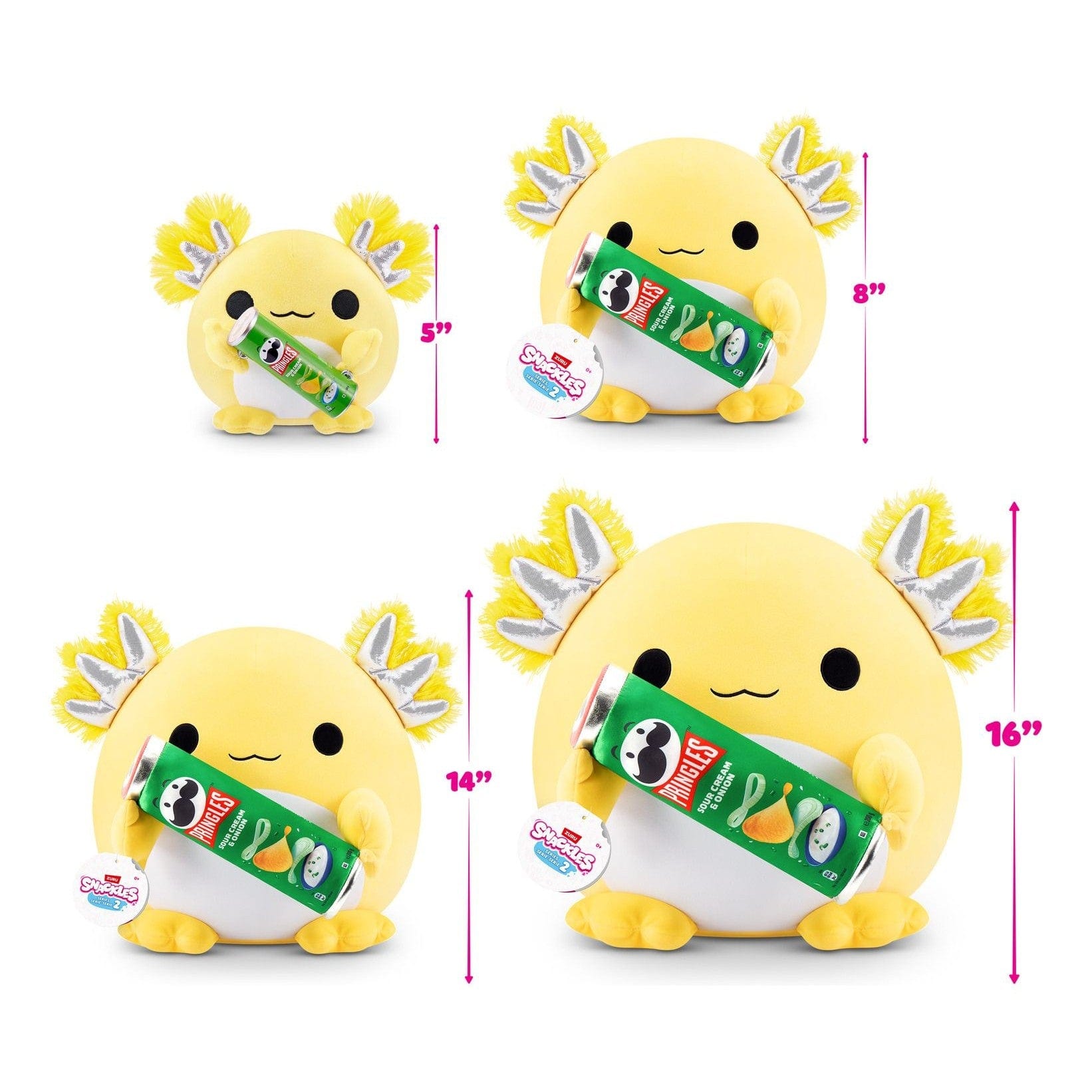 Snackles 14in Plush - Axolotl & Pringles (SC) 193052070272