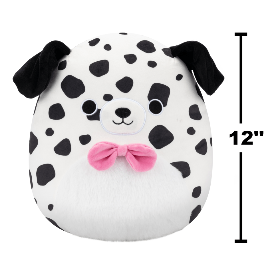 * Squishmallows - 12in Dustin the White Dalmatian