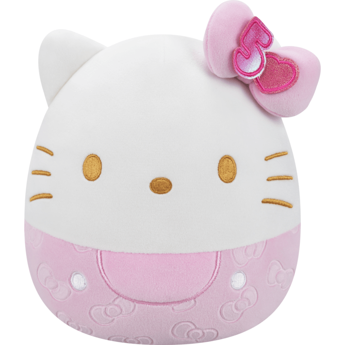 Squishmallows - 8in HK 50th Ann Pink Hello Kitty 196566431164