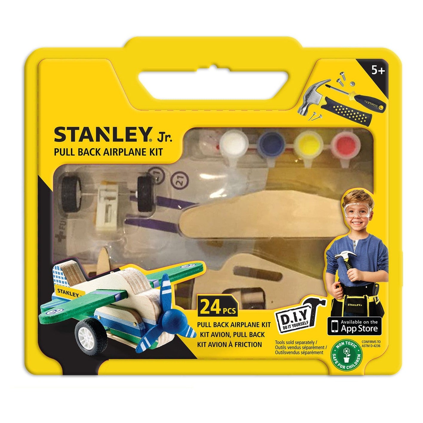 Stanley Jr. Pull Back Airplane Kit