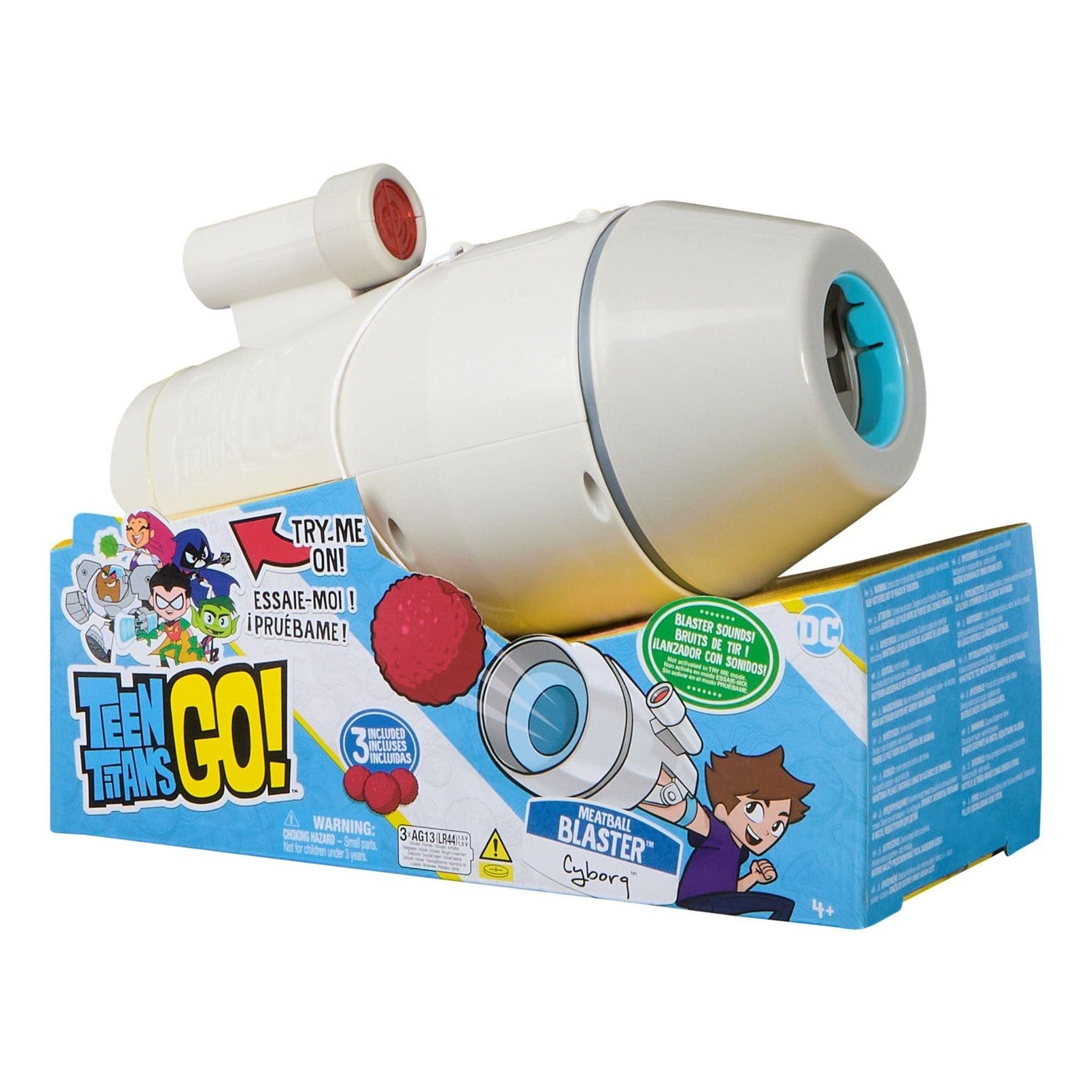 Teen Titans Go Cyborg Meatball Blaster 681147014732