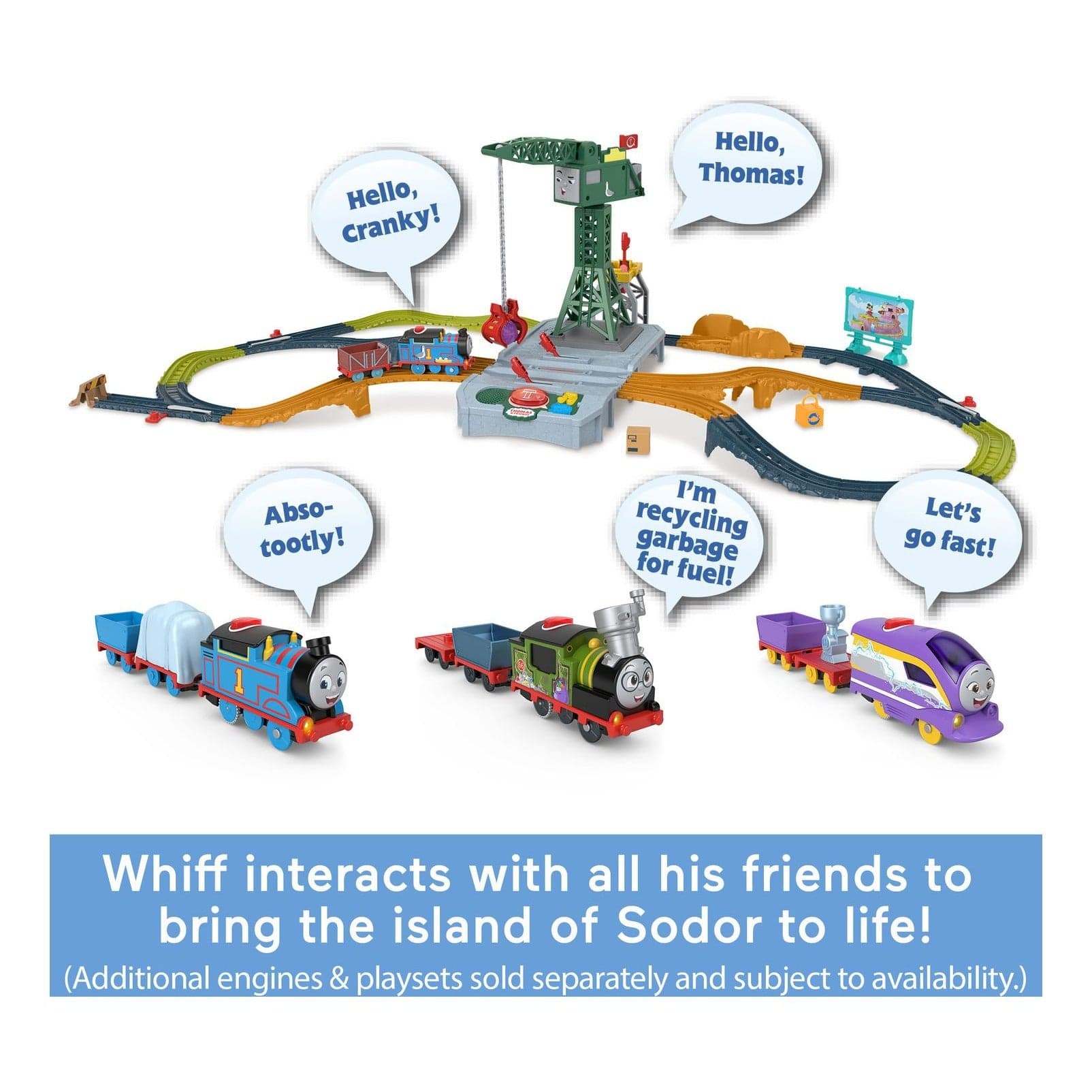 Thomas & Friends Motorised Talking Whiff 194735171583