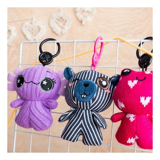 Threadz - Petit Clip-On Plush - Green/Pink ears 885561800937