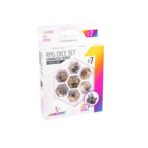 UNIT Gamegenic Embraced Series - Cursed Ship - RPG Dice Set (7pcs) Multicolor 4251715404911