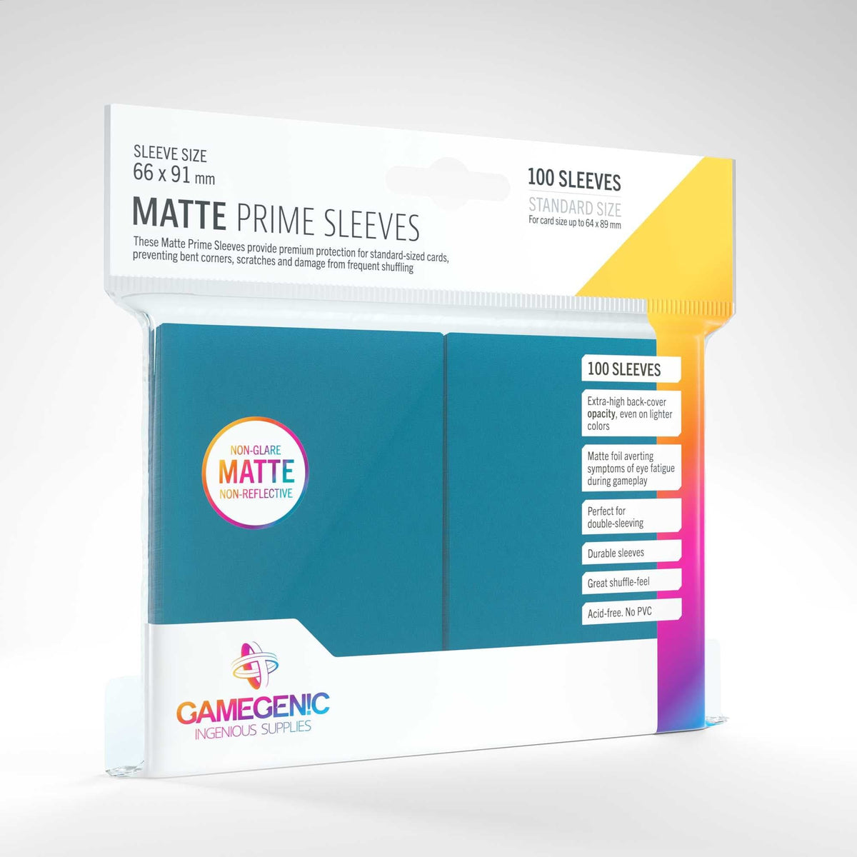 UNIT Gamegenic Matte Prime Sleeves Blue (100 ct.) 4251715402399