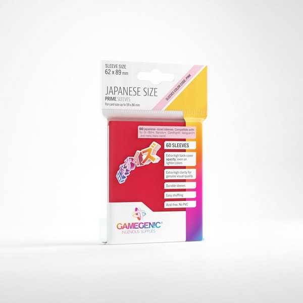 UNIT Gamegenic Prime Japanese Sized Sleeves Red (60 ct.) 4251715411568