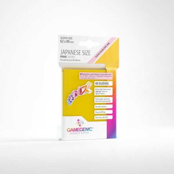 UNIT Gamegenic Prime Japanese Sized Sleeves Yellow (60 ct.) 4251715411605