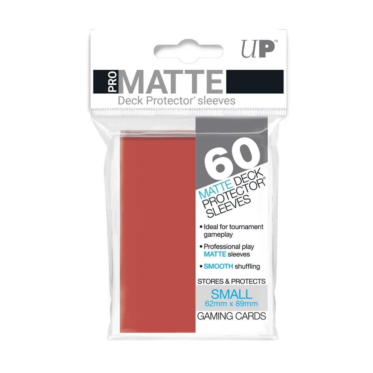 UNIT Pro Matte Small Deck Protectors (60 ct) - Red 74427842635