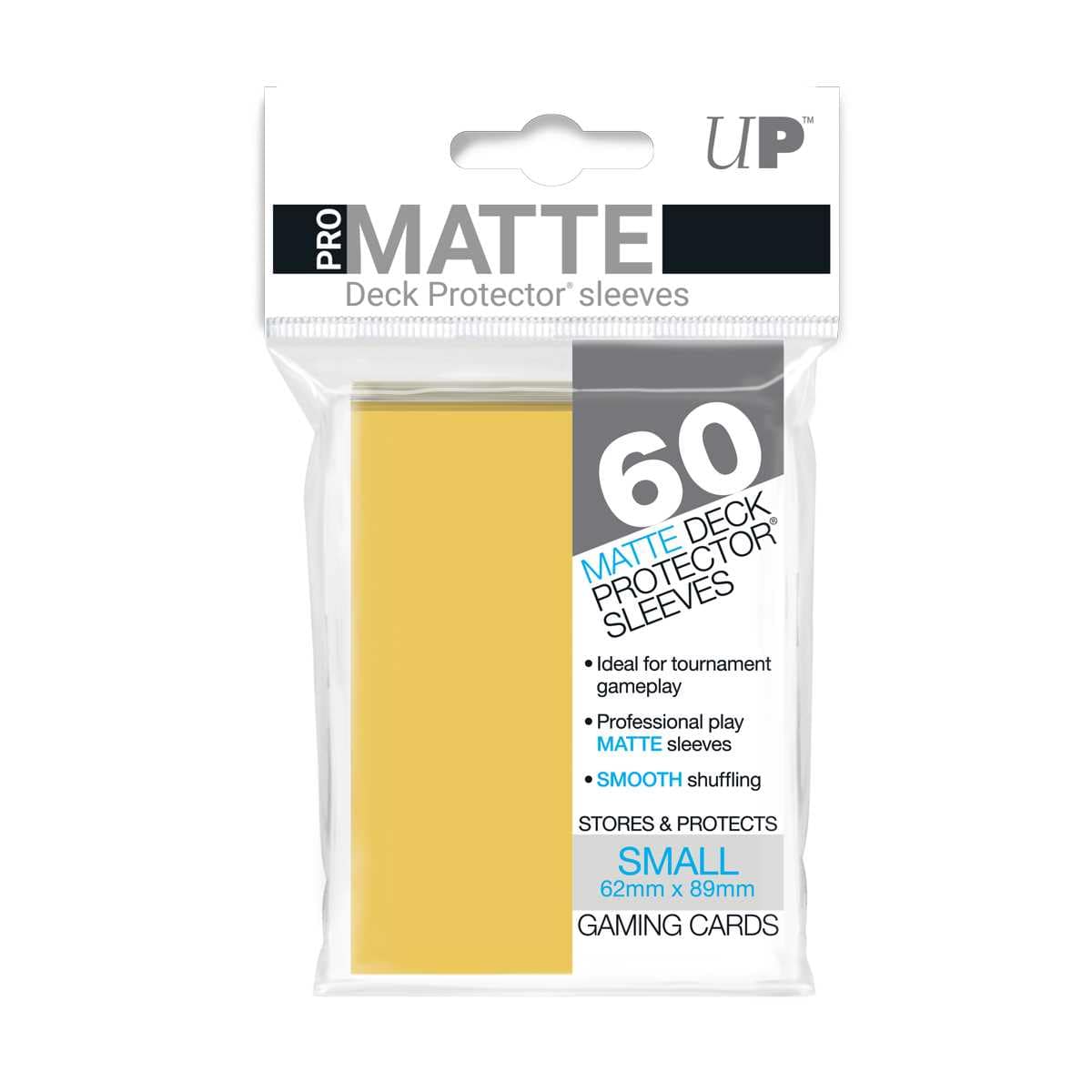 UNIT Pro Matte Small Deck Protectors (60 ct) - Yellow 74427842680