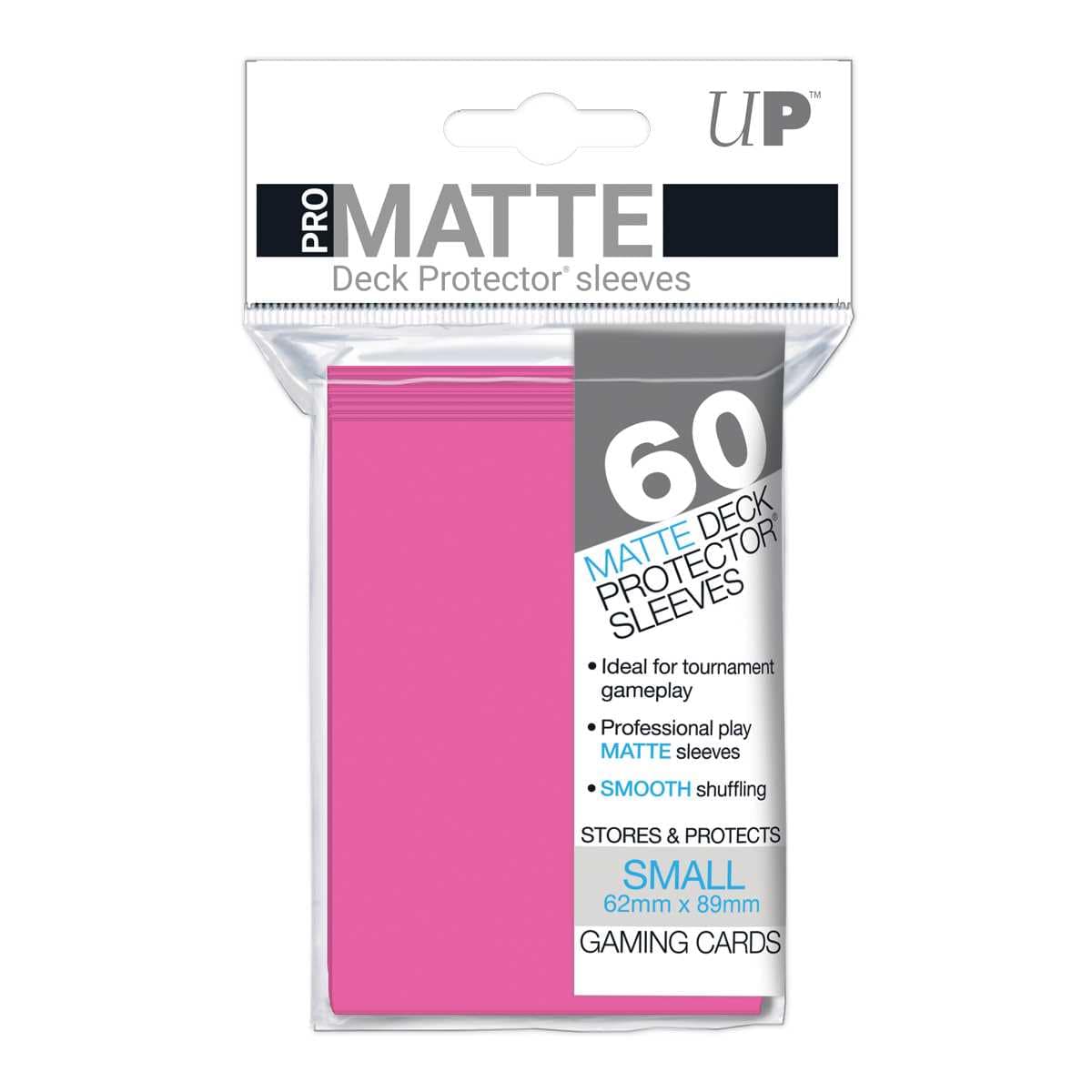 UNIT Pro Matte Small Deck Protectors (60ct) - Bright Pink 74427841485