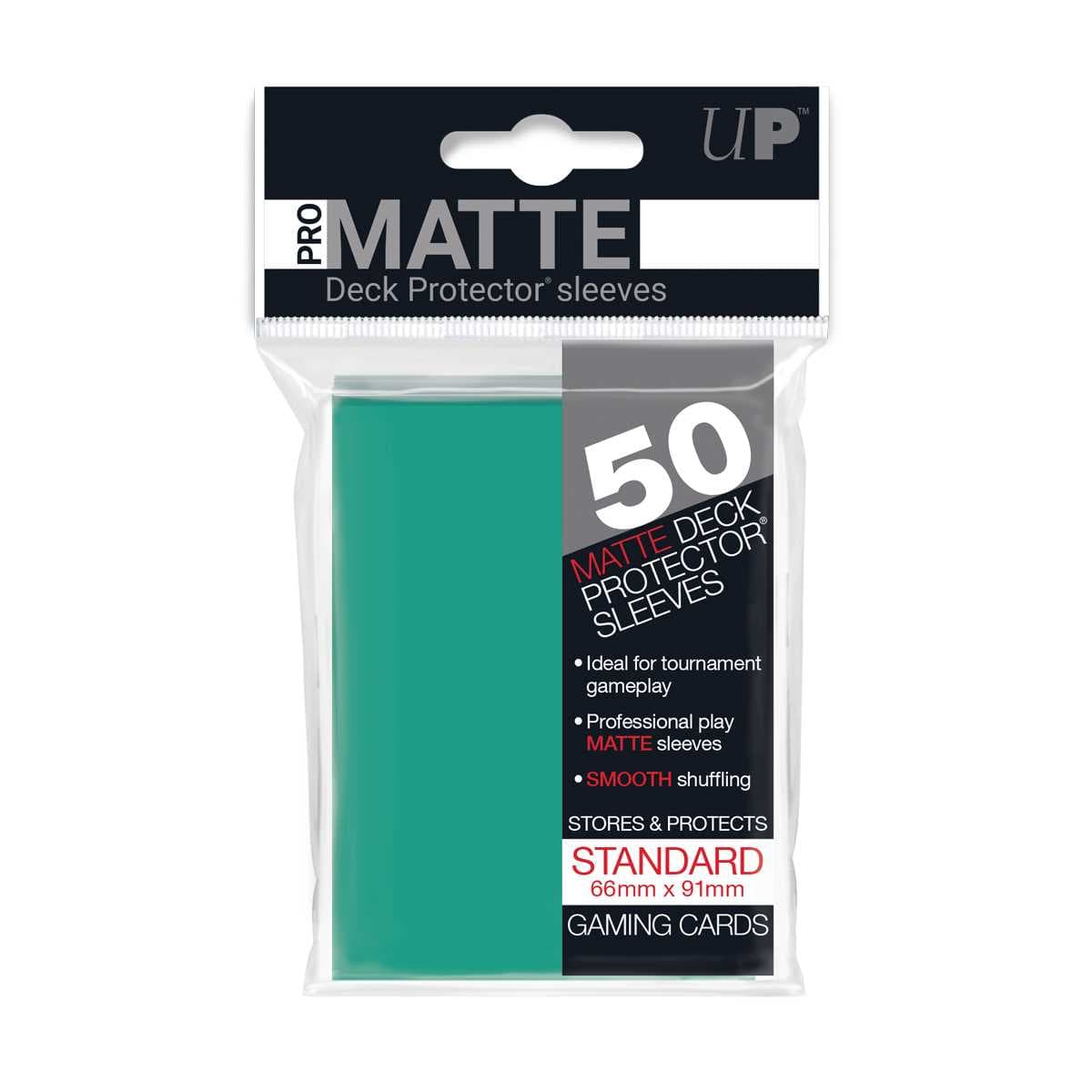 UNIT Pro Matte Standard Deck Protectors (50ct) - Aqua 74427841515