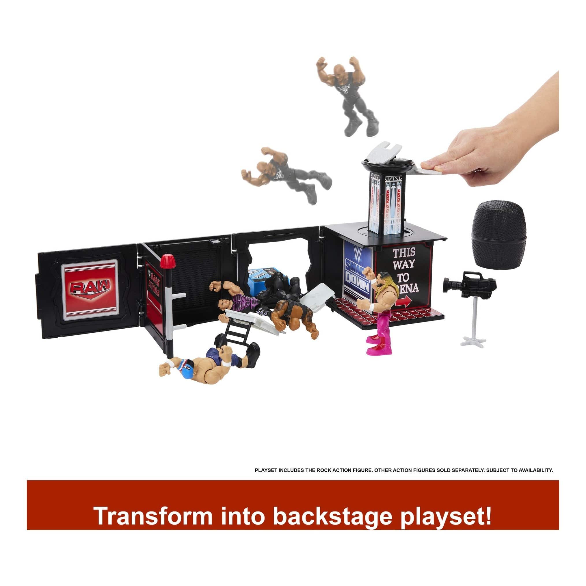 WWE Knuckle Crunchers Microphone Playset