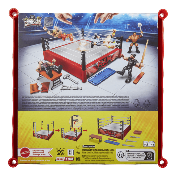 WWE Knuckle Crunchers Rebound Ring Playset
