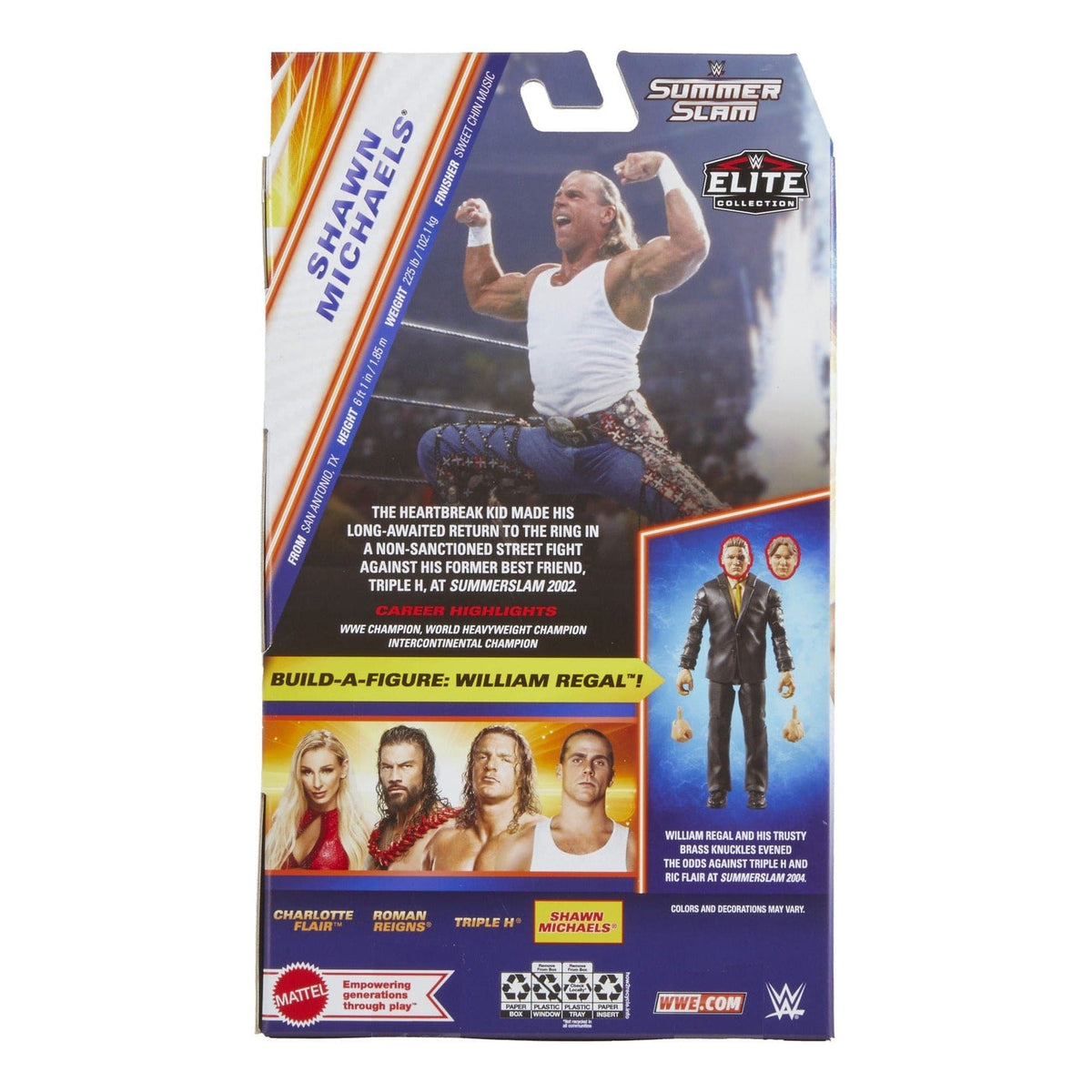 WWE Summerslam Shawn Michaels Action Figure