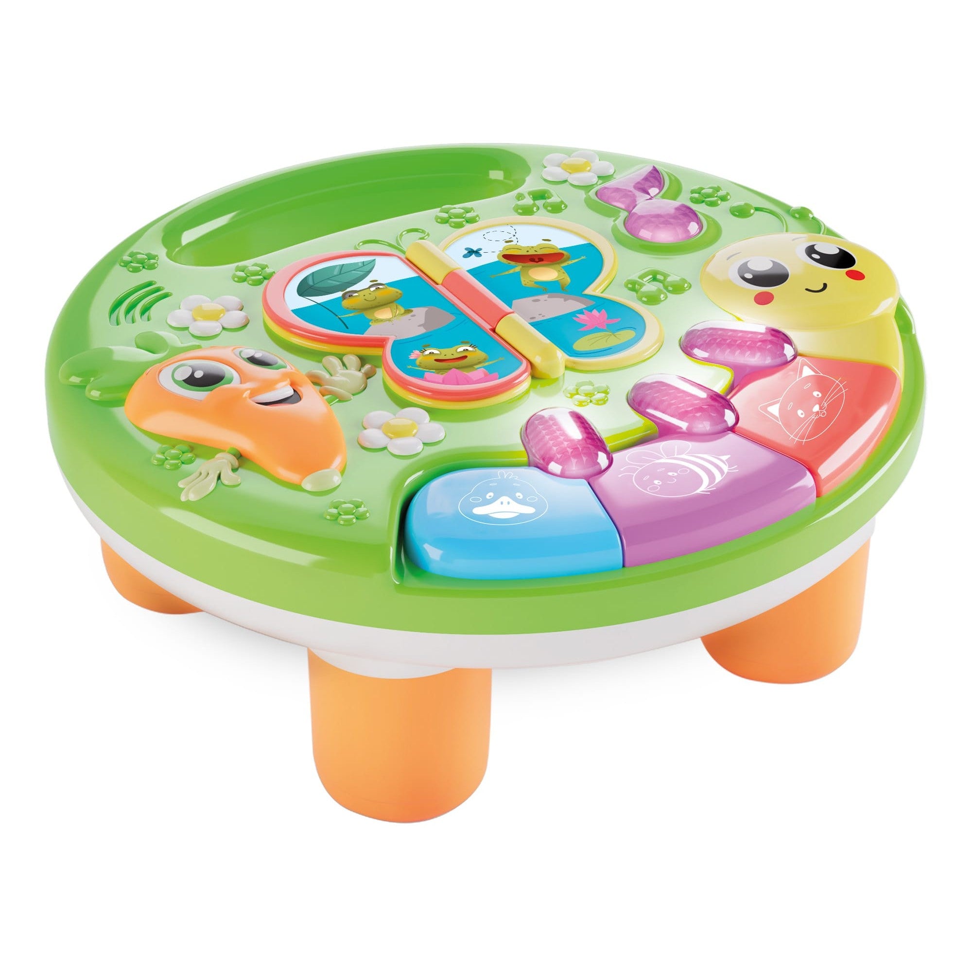 Lisciani Baby Animals Electronic Play Table - Colorful Multi Activity Table With Animal Sounds And Nursery Rhymes
