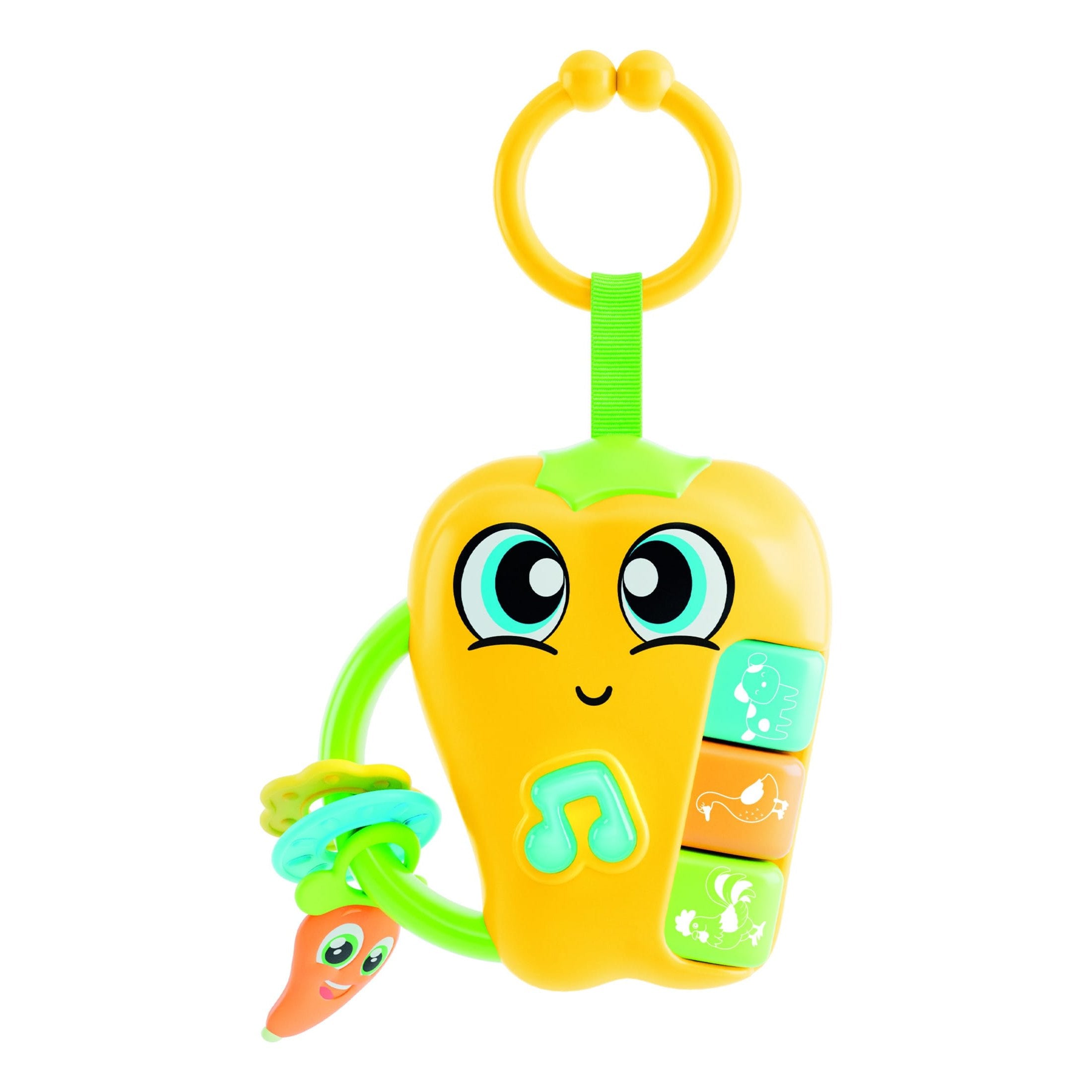 Lisciani Baby Pepper Teething Ring Toy With Soothing Melodies To Calm Your Baby Tonight