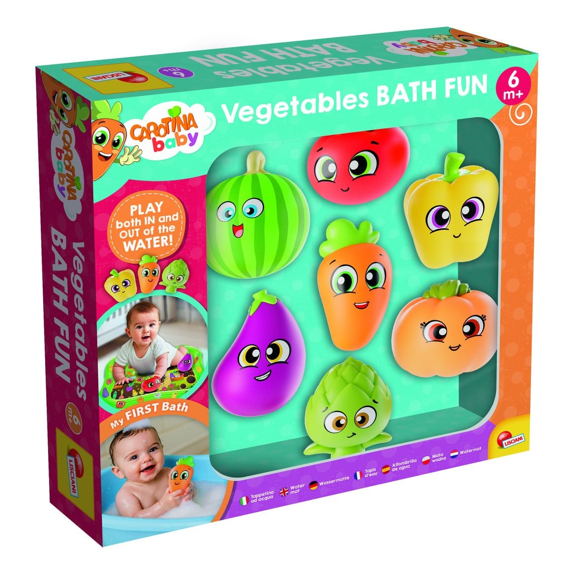 Lisciani Bath Play Set - Creative Water Toys For Imaginative Bath Time And Educational Play