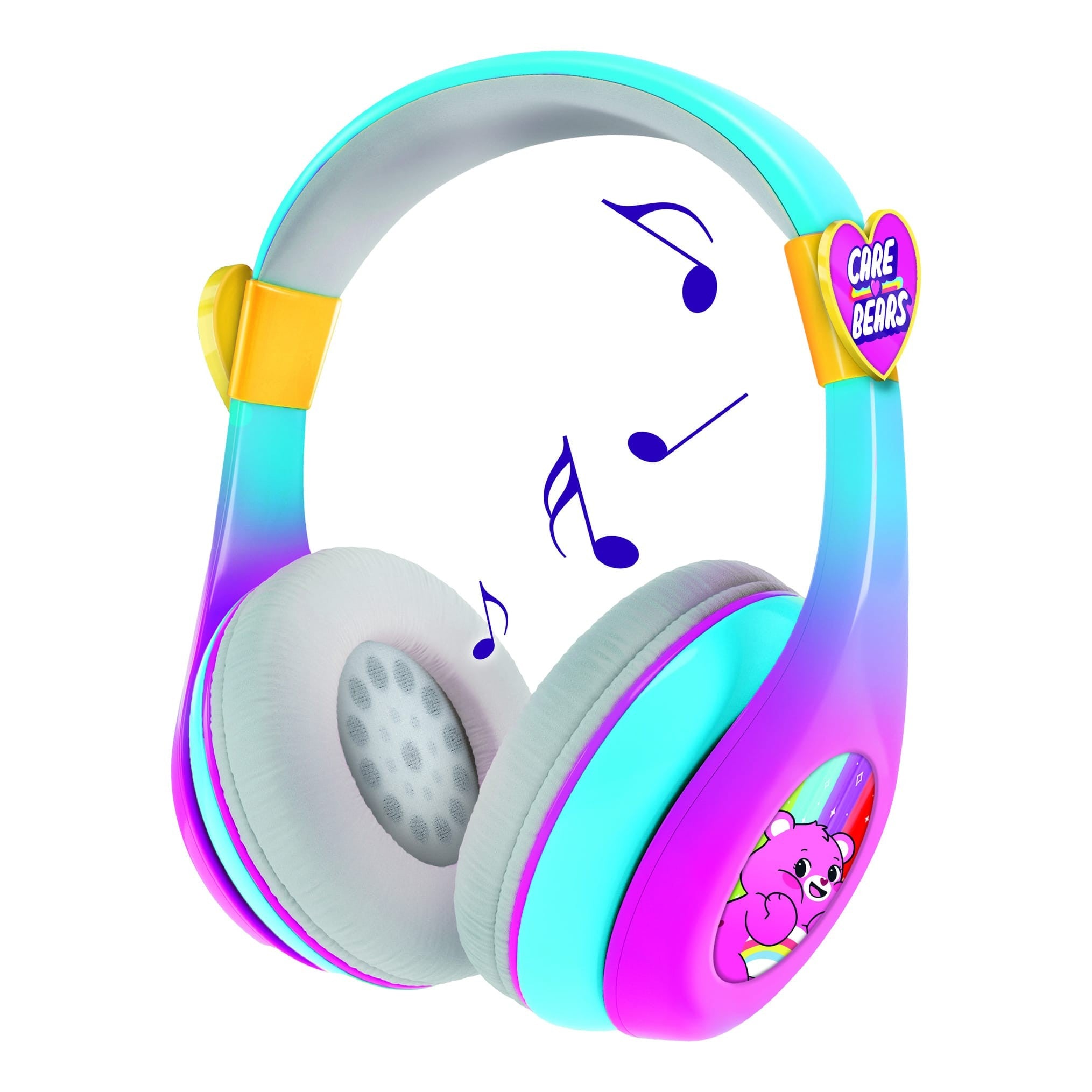 Lisciani Care Bears Bluetooth Headphones - Ultra Comfortable Padding With Adjustable Headband