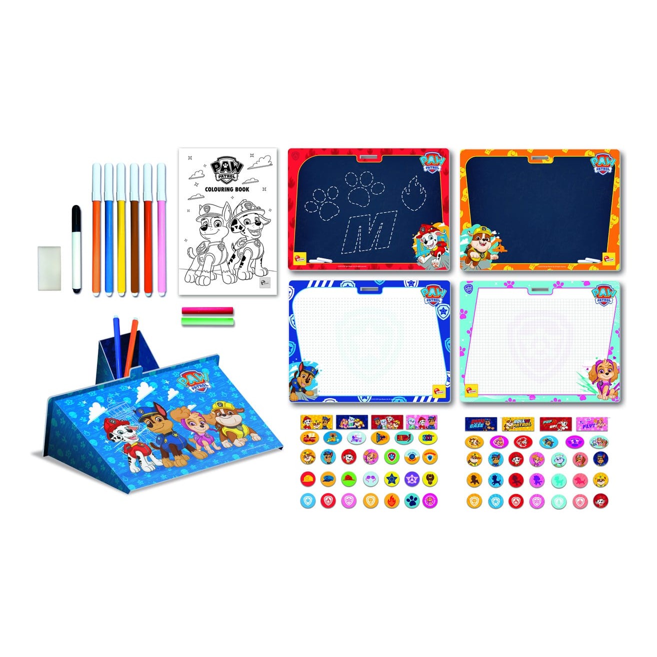 Lisciani Paw Patrol Colouring and Drawing Backpack - Learn to Draw Paw Patrol Characters Step by Step