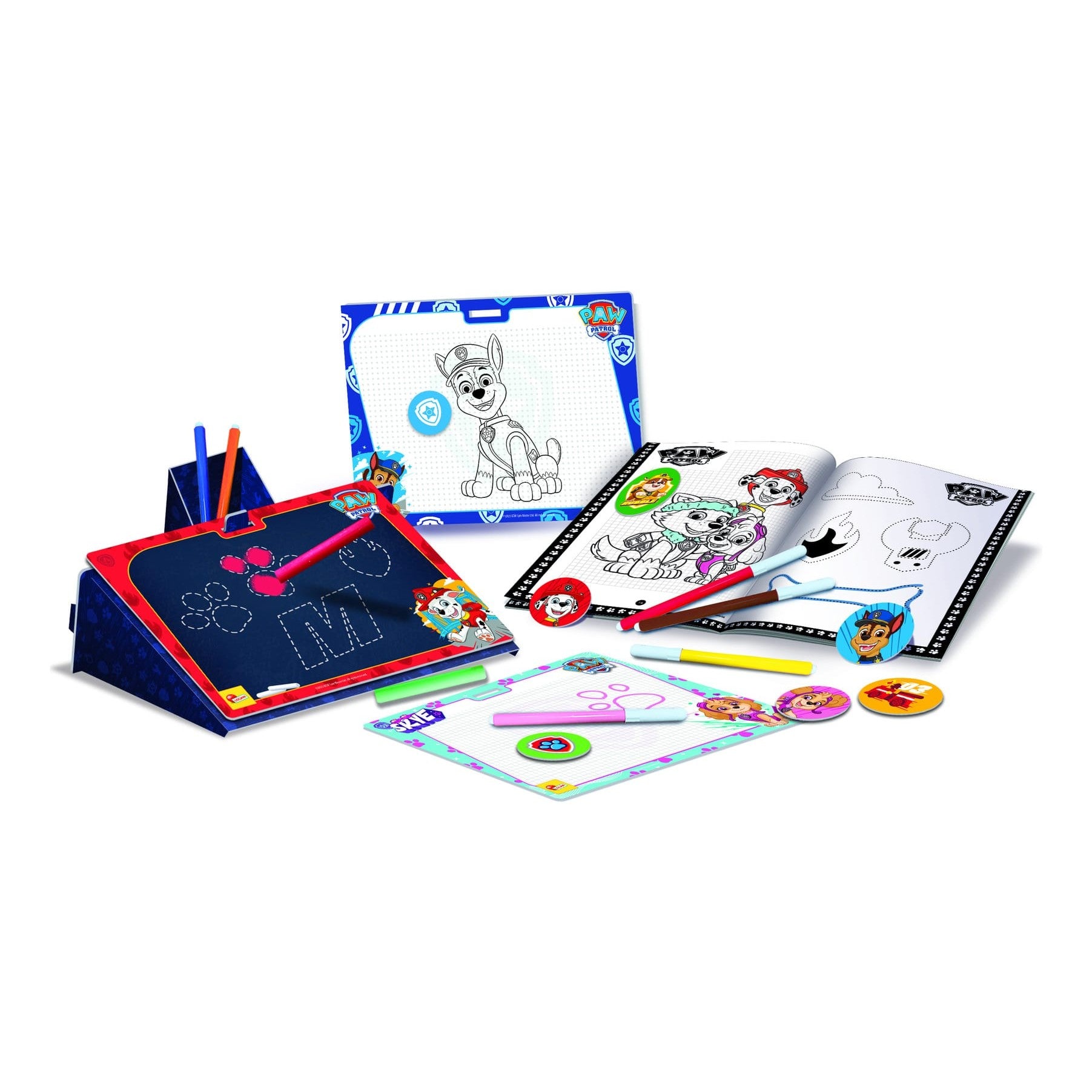 Lisciani Paw Patrol Colouring and Drawing Backpack - Learn to Draw Paw Patrol Characters Step by Step