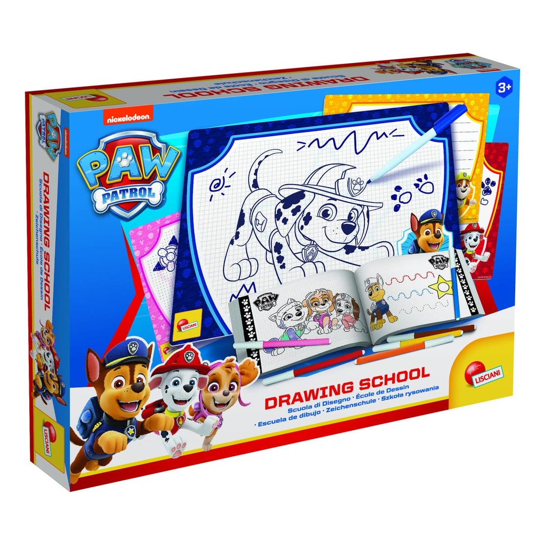 Lisciani Paw Patrol Drawing School - Learn Step by Step Drawings of Paw Patrol Characters With Progressive Difficulty