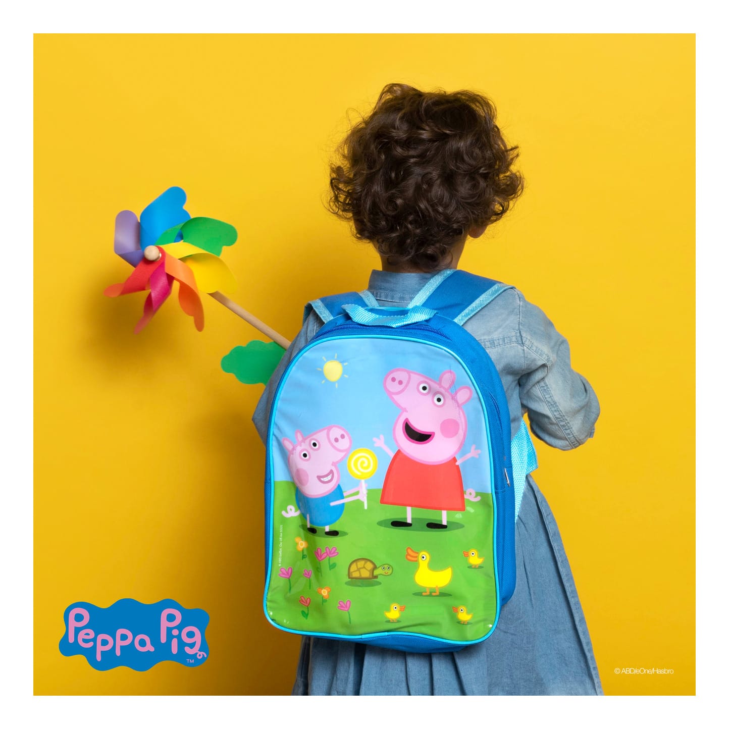 Lisciani Peppa Pig Colour and Drawing Backpack - Creative Kindergarten Backpack With Silhouetted Characters For Kids