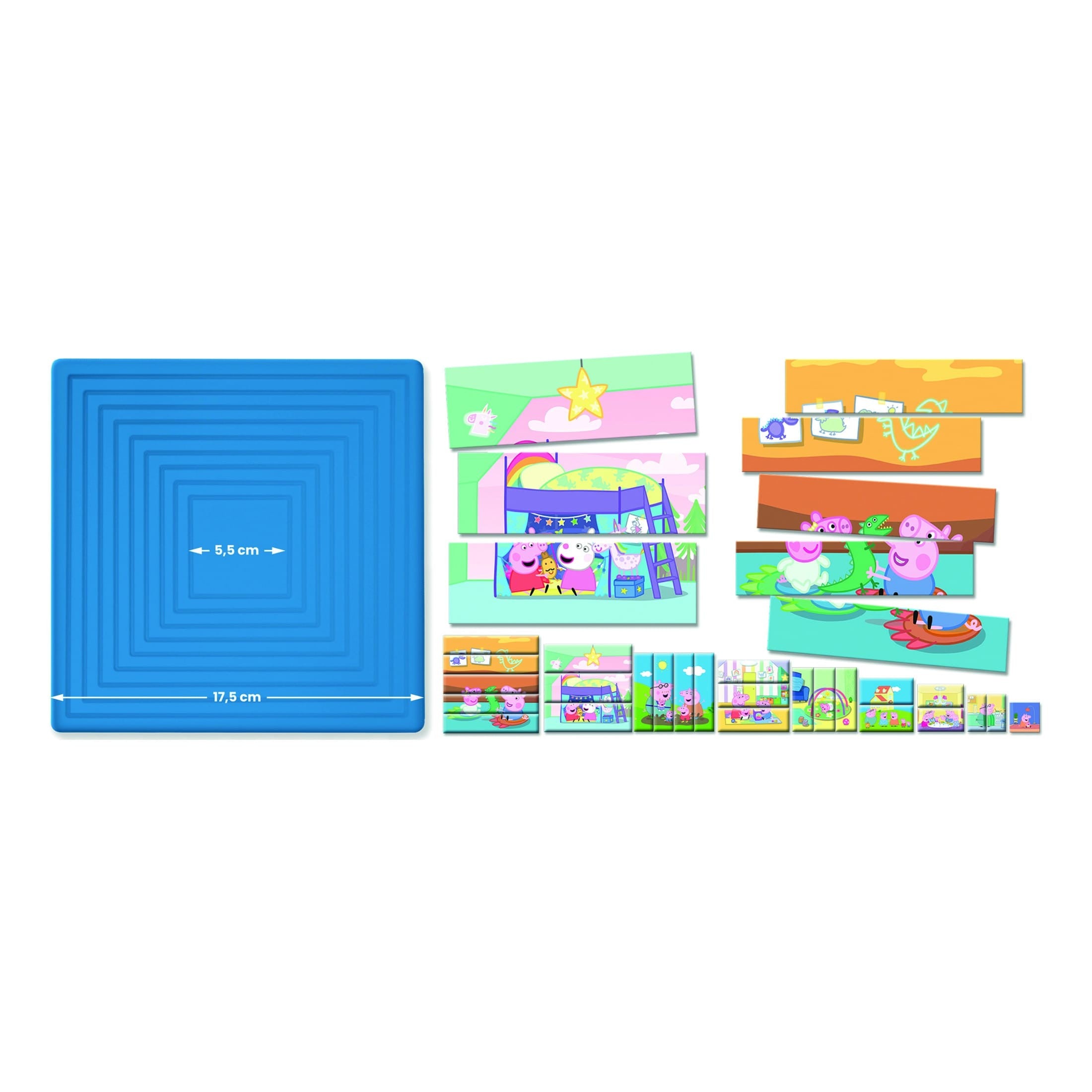 Lisciani Peppa Pig Progressive Puzzle - 8 Self-Correcting Nested Puzzles In One Box